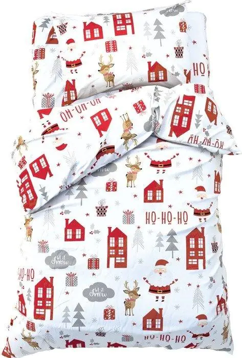 Постельное бельё Этель 1,5 сп "Christmas day", 143х215 см, 150х214 см, 50х70 см -1 шт, 100 % хлопок, бязь