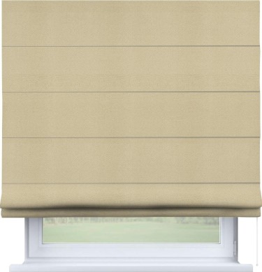 Римская штора «Кортин» для проема, ткань блэкаут однотонный, милано латте