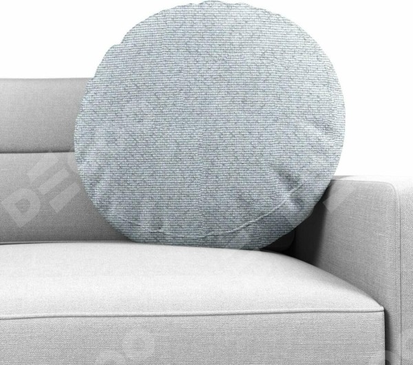 Подушка круглая Cortin, ткань лён димаут, в сером цвете