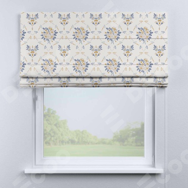 Римская штора «Кортин» для проема «Французский цветок»