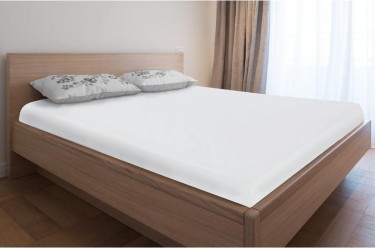 Непромокаемый наматрасник 180х200х25, ткань caress, цвет белый