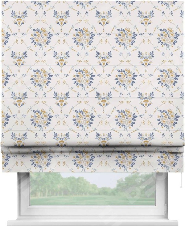 Римская штора «Кортин» для проема «Французский цветок»