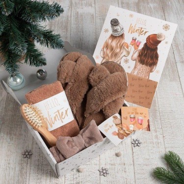 Набор подарочный Этель «Новый год: Hello winter» полотенце 30х60 см и аксессуары