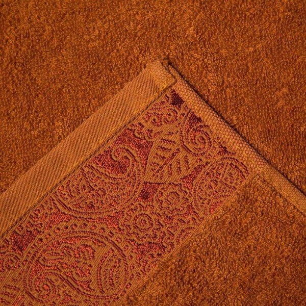 Полотенце махровое Бодринг 30х60см, коричневый, хл 100%, 430гр/м2