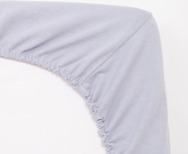 Простыня на резинке "Крошка Я", 60*120+20 см, серый