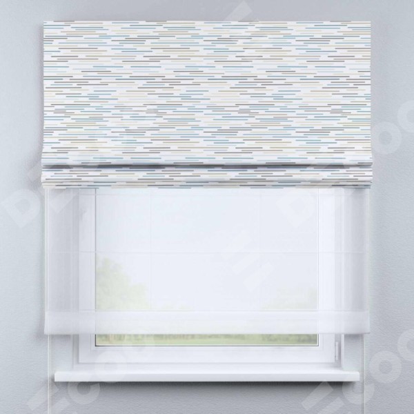 Римская штора «Кортин» день-ночь «Стелс»