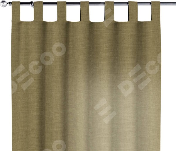 Комплект штор на петлях лён цвет коричневый